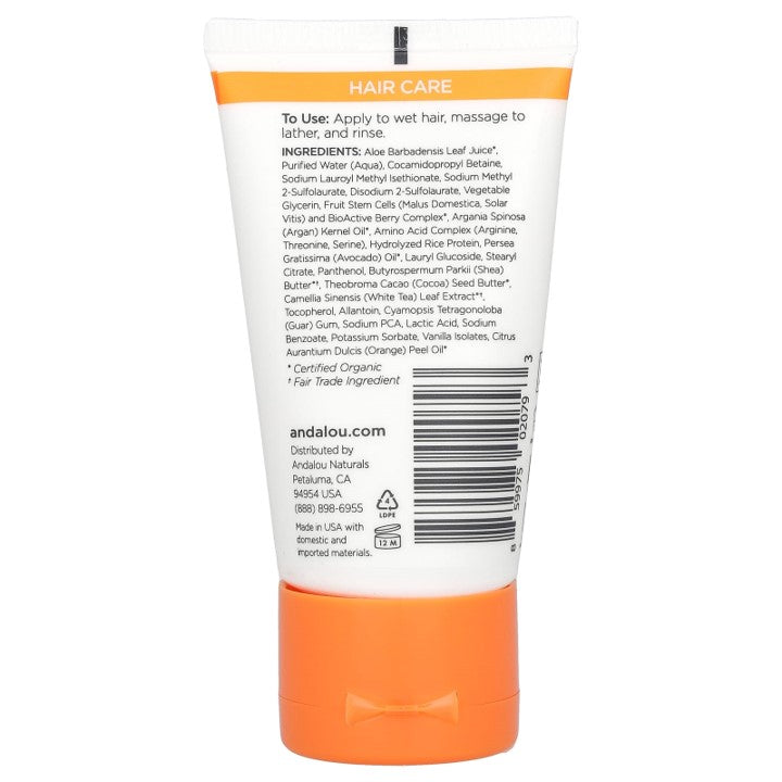 Andalou Naturals, Shampoo, Argan Oil & Shea (50 ml)