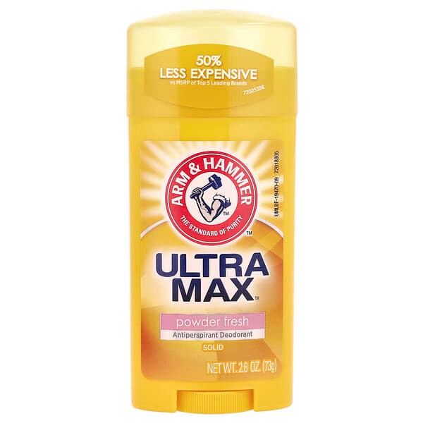 Arm & Hammer UltraMax™, Antiperspirant Deodorant, Powder Fresh (28 g) Pack of 2