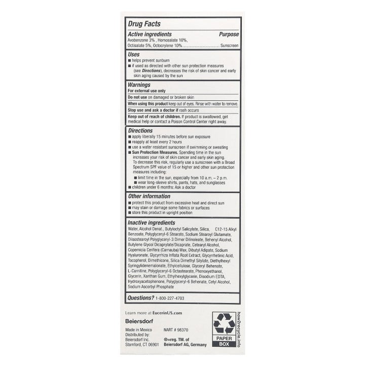 Eucerin, Age Defense, Lightweight Sunscreen Lotion For Face, SPF 50, (75 ml)