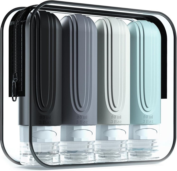 Glivary Travel Bottles Kit for Toiletries 90ml