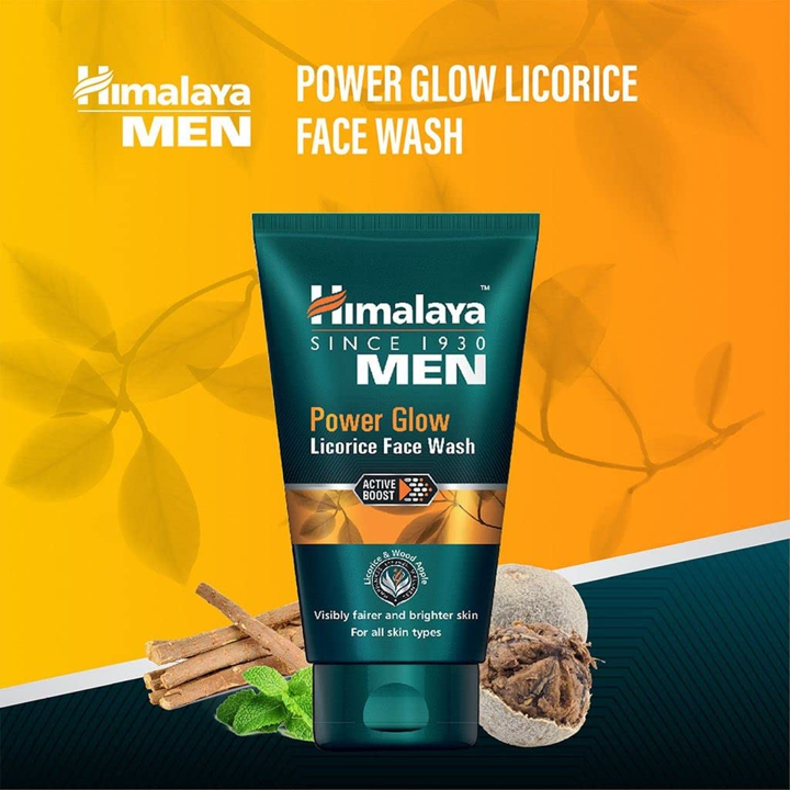 Himalaya, Men, Power Glow, Licorice Face Wash (100 ml)