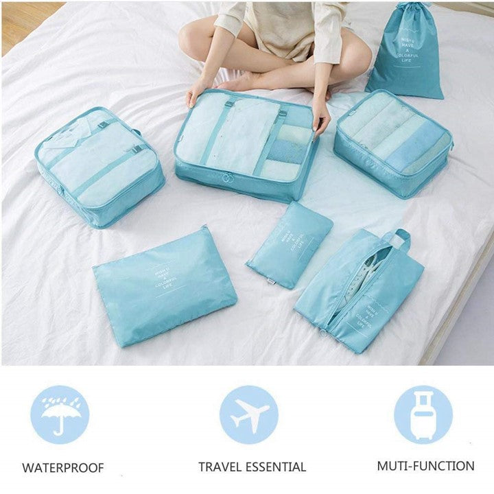Lazer Polyester Travel Organizer Bag set of 7