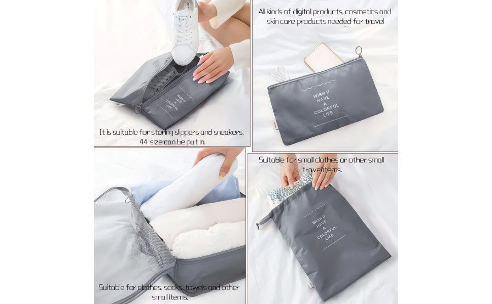 Lazer Polyester Travel Organizer Bag set of 7