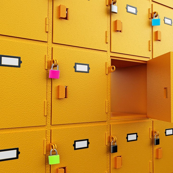 Set Of 4 Mini Padlocks Multicolor For Bags and More