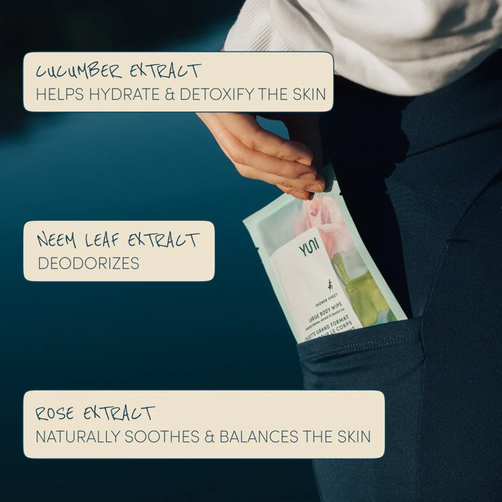 Yuni Beauty, Shower Sheet, 12 Wipes