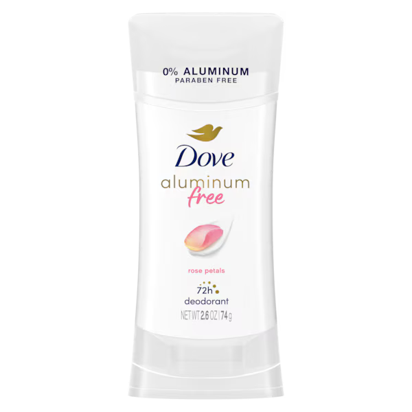 Dove, 0% Aluminum Deodorant, Rose Petals (74 g)