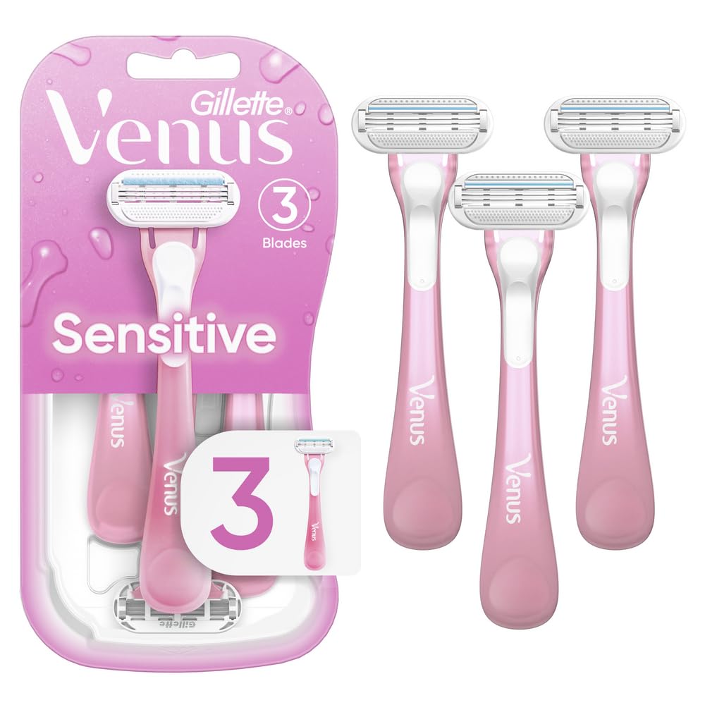 Gillette, Venus, Sensitive, Women's 3 Disposable Razors